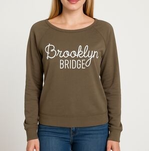 Atmosphere Brooklyn Bridge Cotton Blend Sweater